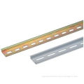 Yellow Gray Steel / Aluminium Carrier Rail, 35*7.5mm Terminal Block Accessories